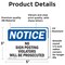 Signmission No Sign, Vinyl Decal, 5in W x 3.5in L, 2PK OS-2PACK-NS-D-35-L-14792 - alternate 2
